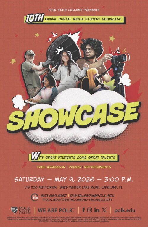 flyer for digital media showcase 2026