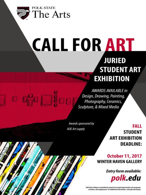 Call for student art poster