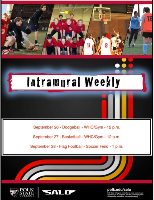 SALO Intramural schedule flyer