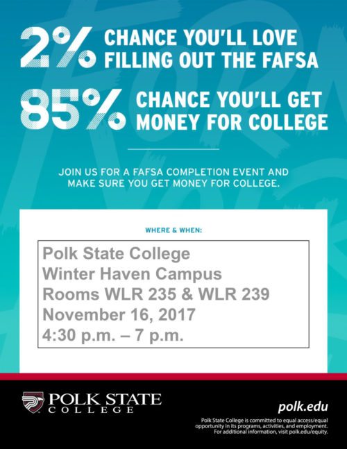 FAFSA Event flier