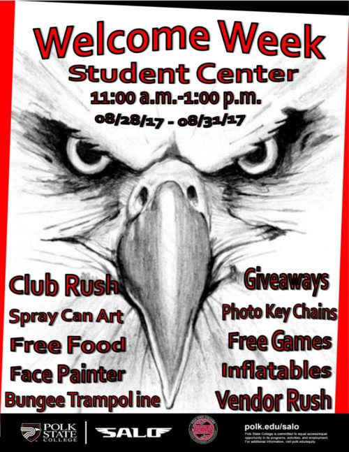 SALO Lakeland Welcome week flyer