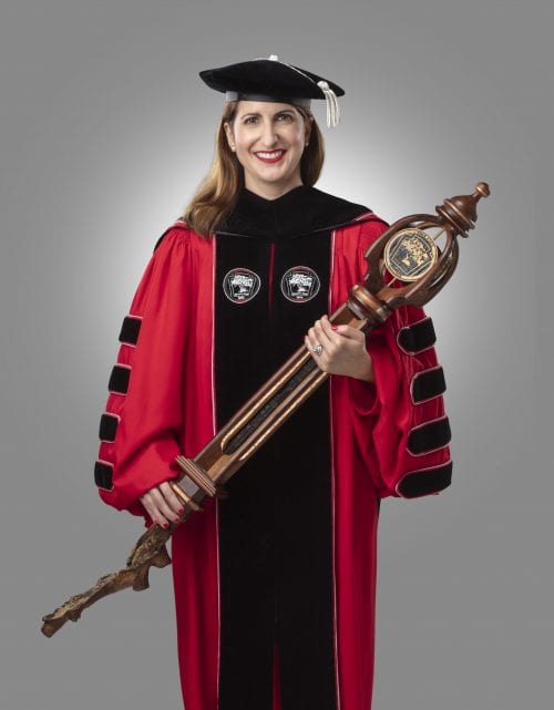 President Falconetti in regalia