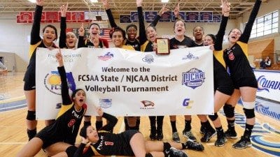 Polk State's volleyball team competes in the NJCAA Division 1 Volleyball National Championships in Casper, Wyo., this week. It is the first national championship berth in program history.