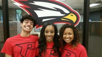 From left, Eric Ardito, Jamecia May and Iris Wilson.