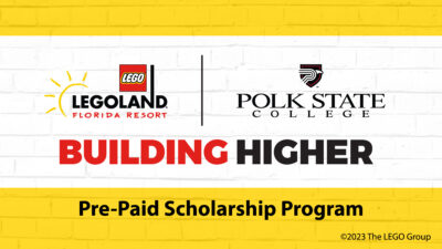 LEGOLAND Florida Resort Polk State College Building Higher Pre-Paid Scholarship Program