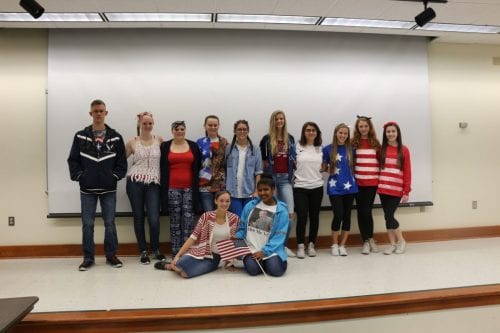 Collegiate juniors celebrate America Day.