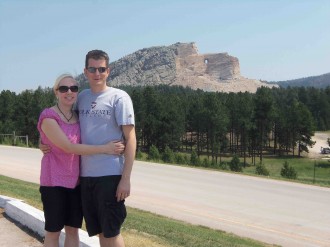 Jason and Jennifer Selfridge at Crazy Horse Memorial in South Dakota.