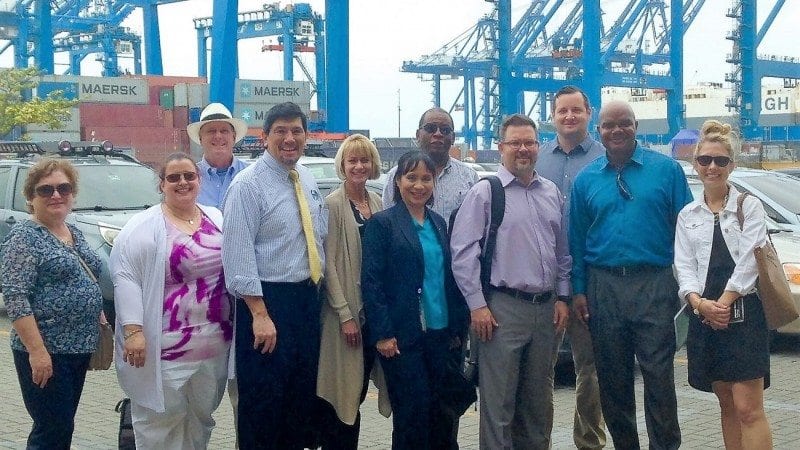 Polk State Bachelor of Applied Science in Supervision and Management students, employees, and representatives from the Central Florida Development Council visited Manzanillo International Terminal on Tuesday. It was one of several carefully selected visits made to complement their coursework back home and expose them to international business.