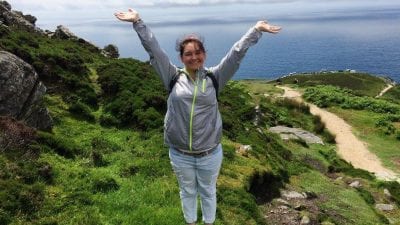 Polk State student Rebekah Hall stands on the cliffs of Sliabh Liag during a study-abroad trip to Ireland in summer 2016. Ireland is also on Polk State's list of 2017 study-abroad destinations.