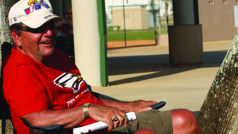 Retiree Herb Hull is a loyal Polk State Eagles fan, attending numerous games while wintering in Winter Haven.