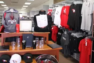 The Lakeland Campus bookstore has plenty of Polk State gear in stock.