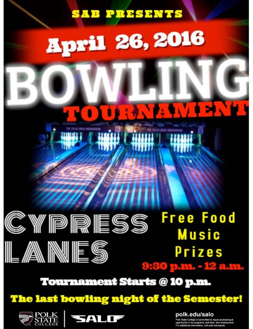 Last Bowling Night Flyer