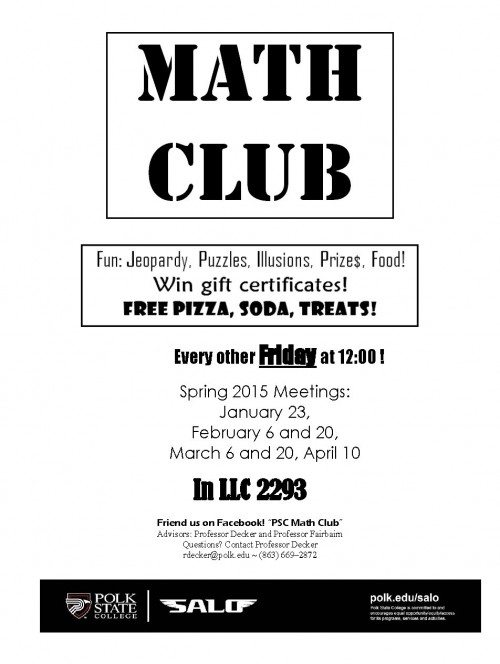 Math Club Flyer-Lakeland