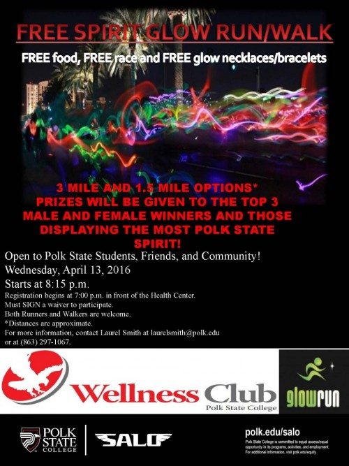 SPIRIT GLOW RUN flyer 2016