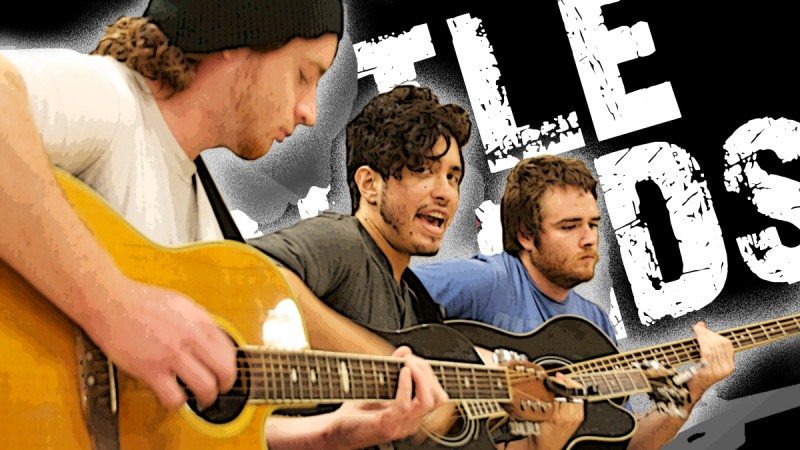 From left, Nick Swiney, Jared Houts and Kyle Town are three members of the band Trials, which will represent Polk State in the United Way's upcoming Battle of the Bands.