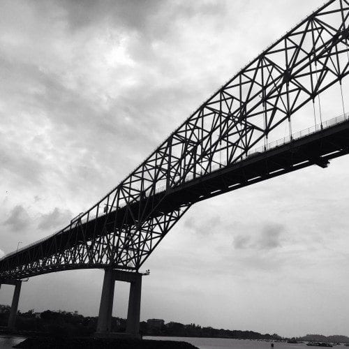 The Bridge of the Americas as seen from the Panama Canal