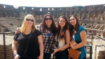 A group of Polk State students stops for a photo at the Colosseum in Rome. Italy is among the study -abroad destinations Polk State is offering to students in 2016.