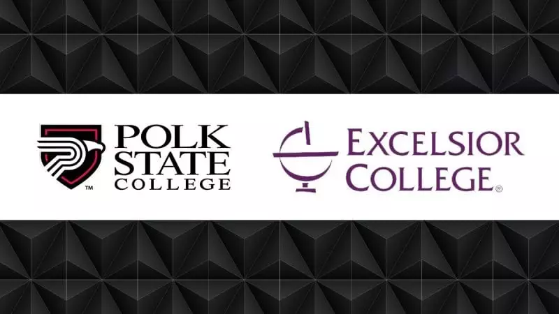 Polk State College and Excelsior College Logos