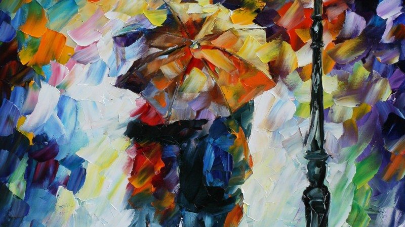 Polk State Theatre performed "The Fantasticks" in Nov. 2013. Artwork by painter Leonid Afremov was used to illustrate the season's plays, including this work, titled "Under One Umbrella" for "The Fantasticks."