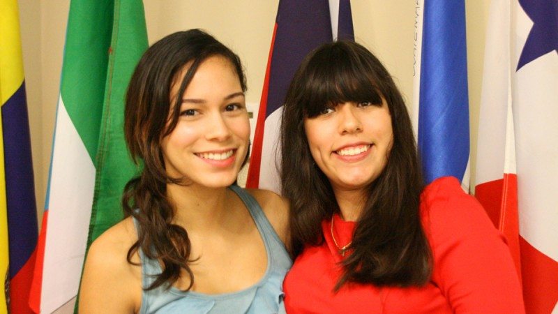 Kiara Rosa (L) and Ketsia Mendez were two of the three recipients of this year's Hispanic Heritage Month scholarships.