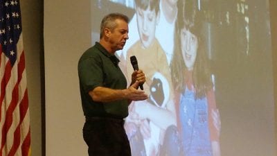 John Halligan, whose son, Ryan, committed suicide after being bullied for several years, spoke to Polk State Lakeland Collegiate High School and Polk State Lakeland Gateway to College students on Friday.