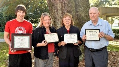 From left, Joseph Connors, Joan Connors, Ann and Bill Clayton. Joseph will graduate from Polk State on Dec. 17. He is the third generation of his family to graduate from the College.