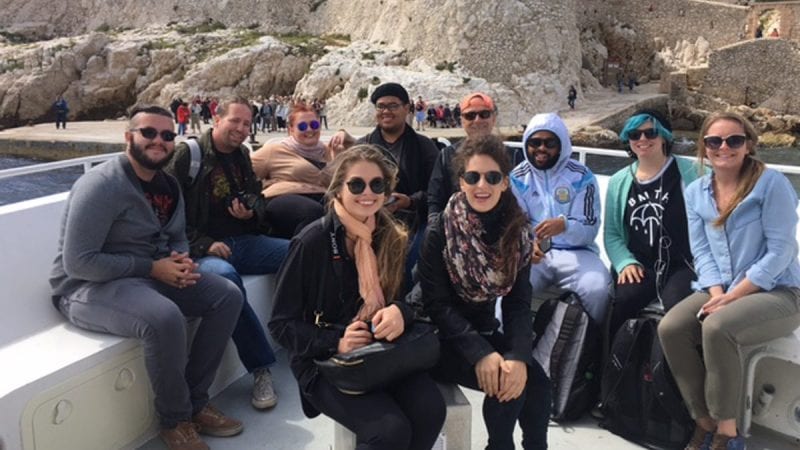 Polk State Professors John Barberet and Holly Scoggins are currently leading a study-abroad trip in Marseille, France.