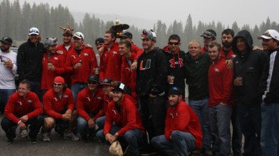 The Polk State Baseball team saw snowfall during their Sunday tour of Grand Mesa, where they had a snowball fight at more than 10,000 feet above sea level.