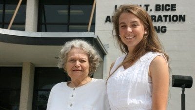 Shirley Keller and Hannah Long are the oldest and youngest graduates in Polk's upcoming spring commencement.