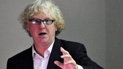 Stonehenge researcher David Jacques spoke at Polk State on Tuesday.