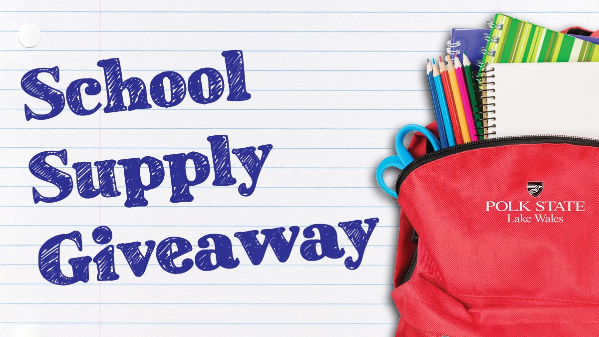 Polk State Start Right supply giveaway to prepare K12, college