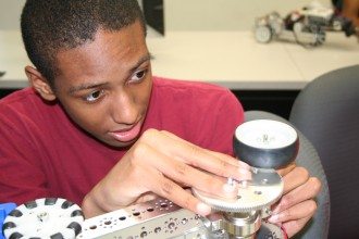 Chris Jackson, a student at Winter Haven HIgh School, was among the first participants in Polk State's TALON Robotics, a summer program for middle- and high-school students that delivers STEM education (science, technology, engineering and math) through the fun of experimenting with robots.